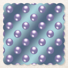 Blue Paarse Parels Onderzetter Set
