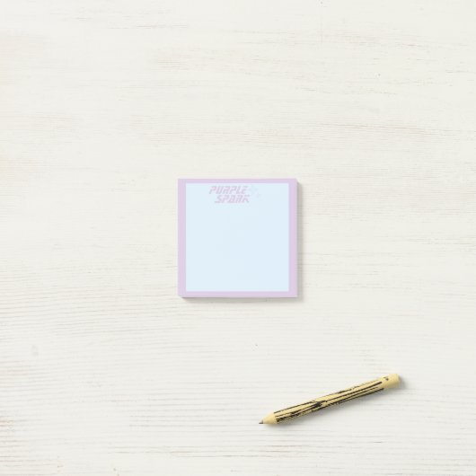 Blue Paarse Small Business Post-it® Notes (Op bureau)