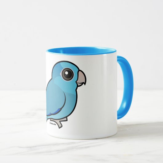 Blue Pacific Parrotlet Mok (Voorkant rechts)