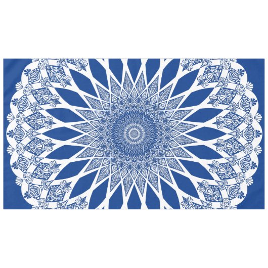 Blue Pacific Tristyns Mandala Tafelkleed (Voorkant (Horizontaal))