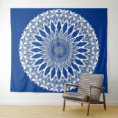 Blue Pacific Tristyns Mandala Wandkleed (In Situ (horizontaal))