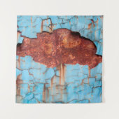 Blue paint and rust texture old, paint, texture, a wandkleed (Voorkant)