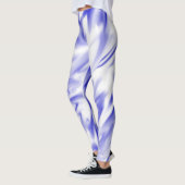 Blue Paint Graphic Patroon Leggings (Links)