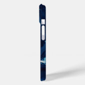 Blue Paint Pour Abstracte Vloeistof  Esthetisch Case-Mate iPhone Case (Achterkant / Links)