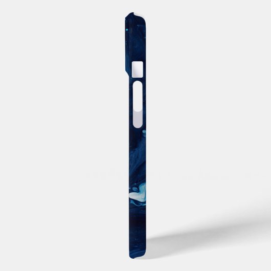Blue Paint Pour Abstracte Vloeistof  Esthetisch Case-Mate iPhone Case (Achterkant / Links)