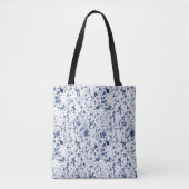 Blue Paint Splash And Splatter Pattern Tote Bag (Voorkant)