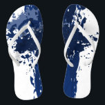 Blue Paint Splatter - Wedding Party Supply - Teenslippers<br><div class="desc">De blauwe verfspaar decoreert teenslippers die deel uitmaken van het Splatter trouwontwerp. De blauwbruinbruiloft biedt de gasten op een strandbruiloft een alternatief schoeisel. Is de koninklijke blauwe tint anders dan degene die je had voorgesteld? Verander het! Surfen op het plan naar een Windows-winkel op je bureaublad? Kies uw aangewezen tint...</div>