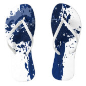 Blue Paint Splatter - Wedding Party Supply - Teenslippers (Voetbed)