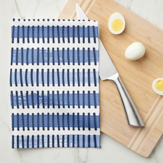 "Blue Paint Strokes" keukenhanddoek (Quarter Fold)