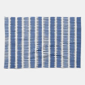 "Blue Paint Strokes" keukenhanddoek (Horizontaal)