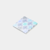 Blue Painted Moroccan Tegel Pattern Post-it® Notes (Schuin)