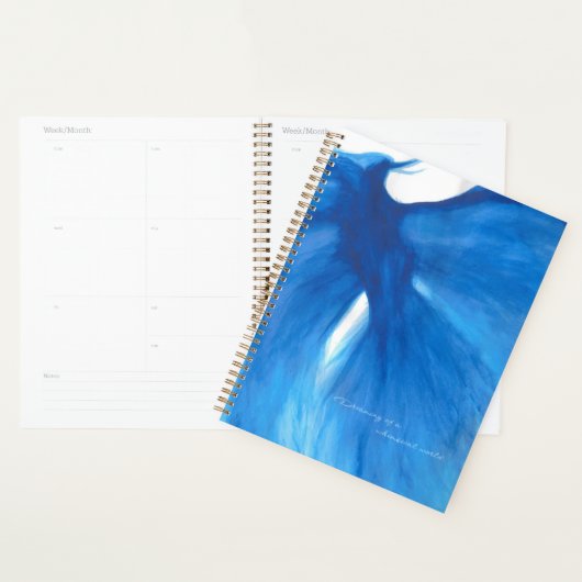 Blue Painted Phoenix Planner / Agenda (Display)