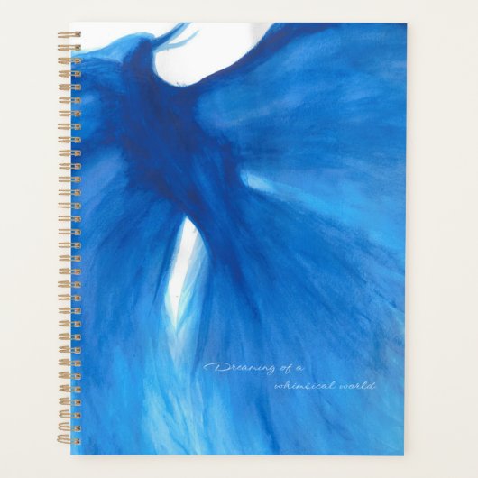 Blue Painted Phoenix Planner / Agenda (Voorkant)