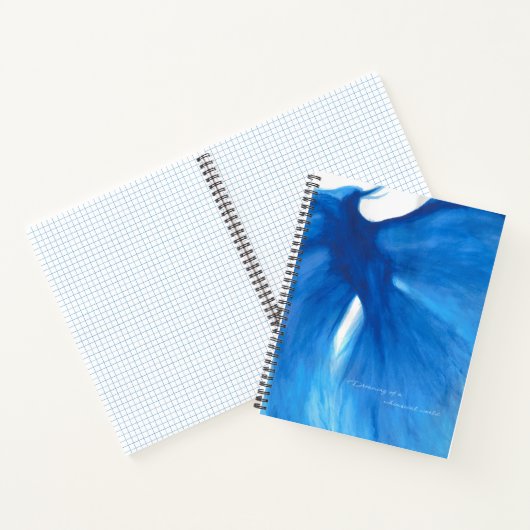 Blue Painted Phoenix Spiral Notitieboek (Binnen)