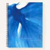 Blue Painted Phoenix Spiral Notitieboek (Voorkant)