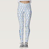 Blue Paisley Awareness Ribbon Custom Leggings (Voorkant)