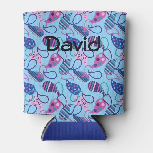 Blue Paisley Blikjeskoeler (Voorkant)