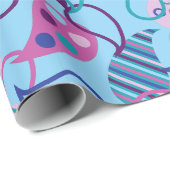 Blue Paisley Cadeaupapier (Rol Hoek)