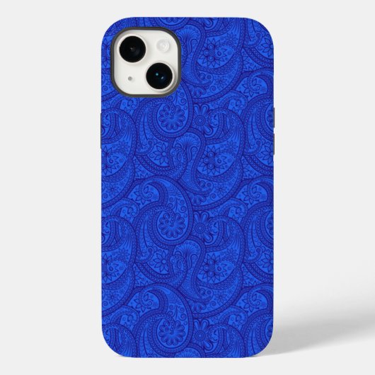 Blue Paisley Case-Mate iPhone Case (Achterkant)