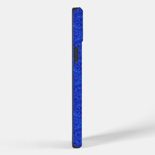 Blue Paisley Case-Mate iPhone Case (Achterkant / Rechts)
