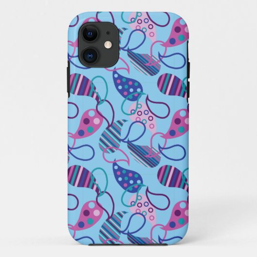 Blue Paisley Case-Mate iPhone Case (Achterkant)