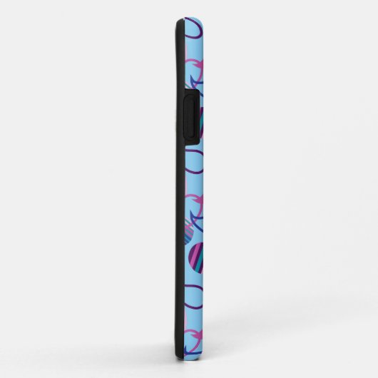 Blue Paisley Case-Mate iPhone Case (Achterkant/rechts)