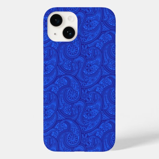 Blue Paisley Case-Mate iPhone Case (Achterkant)