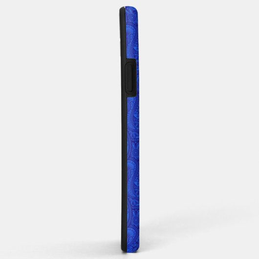Blue Paisley Case-Mate iPhone Case (Achterkant/rechts)