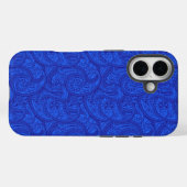 Blue Paisley Case-Mate iPhone Case (Achterkant (horizontaal))