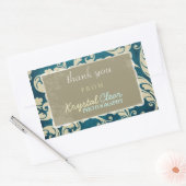Blue Paisley Client Dank u Stickers (Envelop)