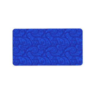 Blue Paisley Etiket