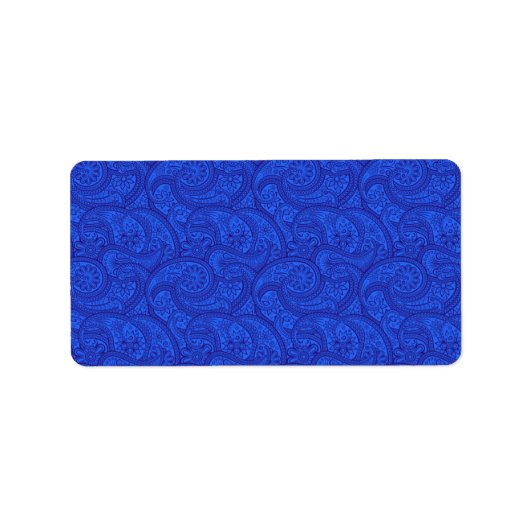 Blue Paisley Etiket (Voorkant)