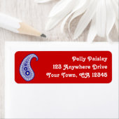 Blue Paisley Etiket (Insitu)