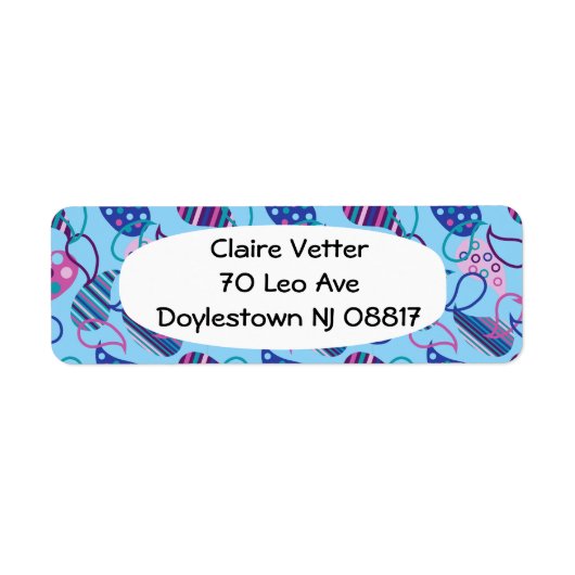 Blue Paisley Etiket (Voorkant)