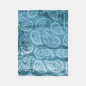 Blue Paisley Fleece Blanket Deken (Voorkant)
