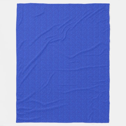 Blue Paisley Fleece Deken (Voorkant)