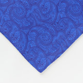 Blue Paisley Fleece Deken (Hoek)