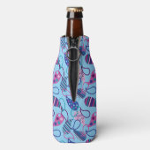 Blue Paisley Flesjeskoeler (Fles Achterkant)