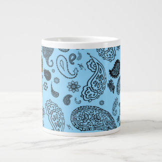 Blue Paisley Grote Koffiekop
