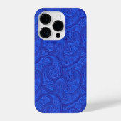 Blue Paisley iPhone Hoesje (Achterkant)