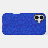 Blue Paisley iPhone Hoesje (Achterkant horizontaal)