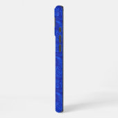 Blue Paisley iPhone Hoesje (Linkerkant)