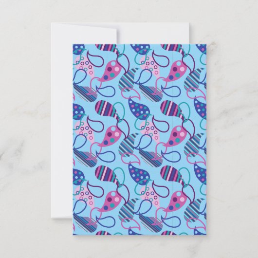 Blue Paisley Kaart (Voorkant)