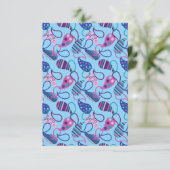 Blue Paisley Kaart (Staand voorkant)