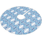 Blue Paisley Kerstboom Rok (Gekanteld)