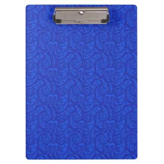 Blue Paisley Klembord (Voorkant)