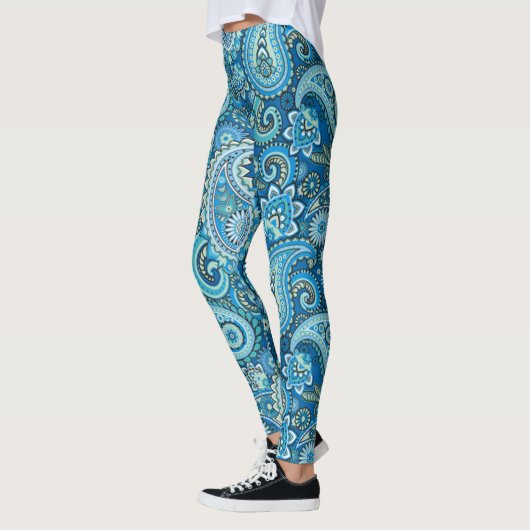 Blue Paisley Leggings (Links)