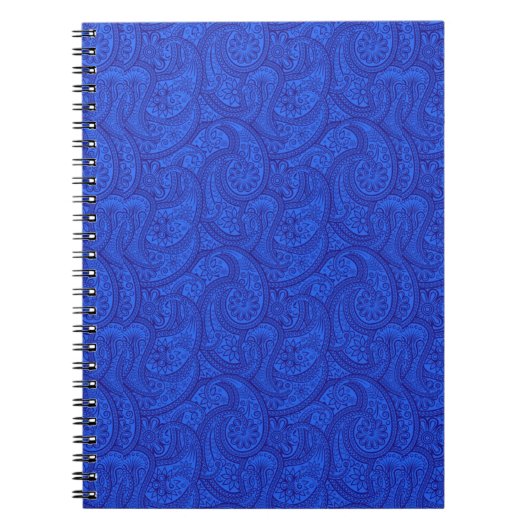 Blue Paisley Notitieboek (Voorkant)