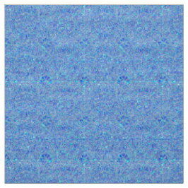 Blue Paisley Polyester Fabric Stof