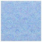 Blue Paisley Polyester Fabric Stof (Close Up)